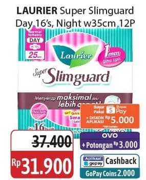 Promo Harga Laurier Super Slimguard Day/Night  - Alfamidi