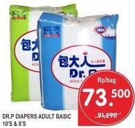 Promo Harga DR.P Adult Diapers Basic Type Selected Items  - Superindo