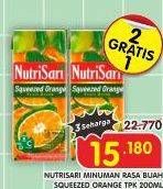 Promo Harga Nutrisari Juice Squeezed Orange 200 ml - Superindo