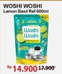 Promo Harga Woshi Woshi Dishwash  Lime Lemon Basil 750 ml - Alfamart