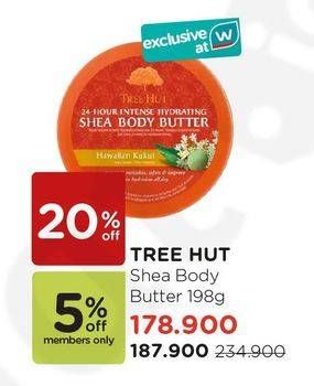 Promo Harga TREE HUT Shea Body Butter 198 gr - Watsons