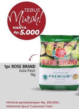 Promo Harga Rose Brand Gula Kristal Putih 1000 gr - LotteMart