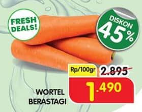 Promo Harga Wortel Berastagi per 100 gr - Superindo