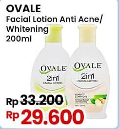 Promo Harga Ovale Facial Lotion Anti Acne, Whitening 200 ml - Indomaret