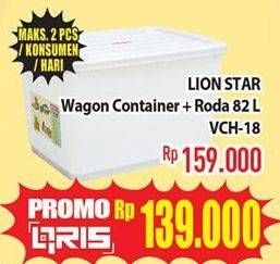 Promo Harga LION STAR Wagon Container VC-18  - Hypermart