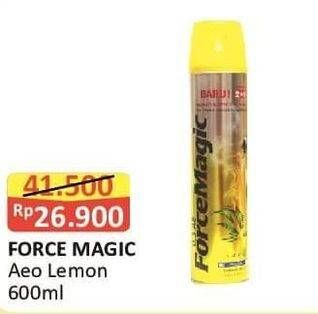 Promo Harga FORCE MAGIC Insektisida Spray Lemon 600 ml - Alfamart