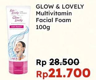 Promo Harga GLOW & LOVELY (FAIR & LOVELY) Facial Foam Brightening Multi Vitamin 100 gr - Indomaret