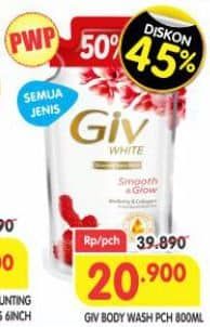 Promo Harga GIV Body Wash All Variants 825 ml - Superindo