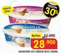 Promo Harga Diamond Ice Cream All Variants 700 ml - Superindo