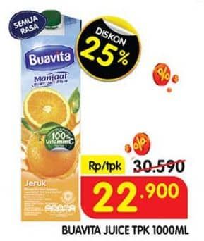 Promo Harga Buavita Fresh Juice All Variants 1000 ml - Superindo