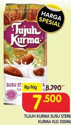 Promo Harga TUJUH KURMA Susu Steril Kurma 200 ml - Superindo