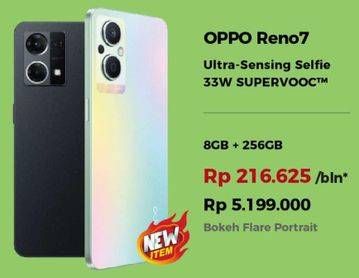 Promo Harga OPPO Reno7 8GB + 256GB  - Erafone