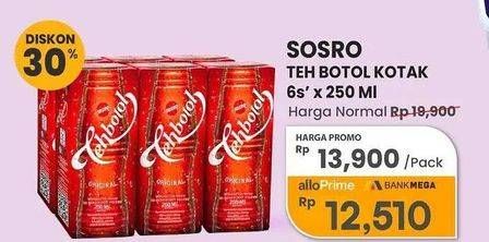 Promo Harga Sosro Teh Botol 250 ml - Carrefour