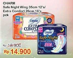 Promo Harga Safe Night Wing 35cm 12s/ Extra Maxi 26cm 16s  - Indomaret