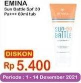 Promo Harga EMINA Sun Battle SPF 30+ PA+++ 60 ml - Indomaret