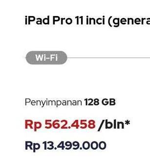 Promo Harga APPLE iPad Pro 11 Inch  - iBox