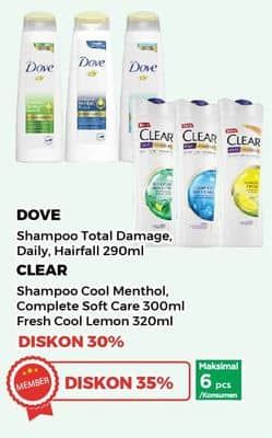 Promo Harga Clear/Dove Shampoo  - Yogya