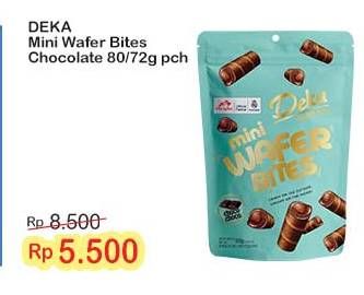 Promo Harga Dua Kelinci Deka Mini Wafer Bites Choco Choco 80 gr - Indomaret