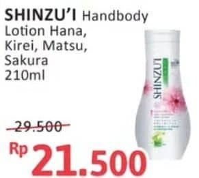 Promo Harga Shinzui Body Lotion Kirei, Hana, Matsu, Sakura 210 ml - Alfamidi