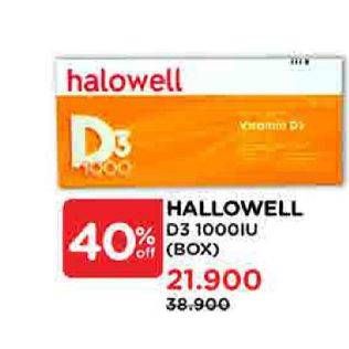 Promo Harga Halowell D3 20 pcs - Watsons