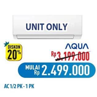 Promo Harga Aqua AC Split  - Hypermart