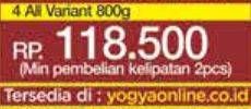 Promo Harga Bebelac 4 Susu Pertumbuhan All Variants 800 gr - Yogya