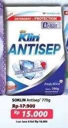 Promo Harga SO KLIN Antisep Detergent Fresh Scent 700 gr - Alfamart