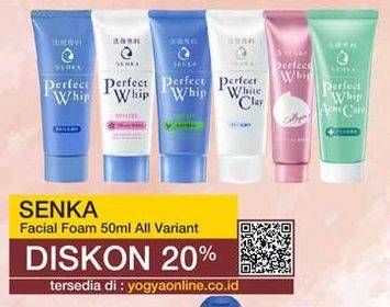 Promo Harga SENKA Perfect Whip Facial Foam All Variants 50 gr - Yogya