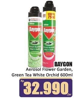 Promo Harga Baygon Insektisida Spray Flower Garden, Zen Garden 600 ml - Hari Hari