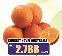 Promo Harga Jeruk Sunkist Navel Australia per 100 gr - Hari Hari