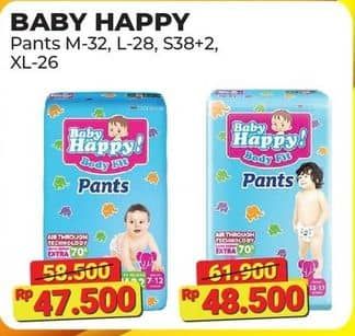 Promo Harga Baby Happy Body Fit Pants XL26 26 pcs - Alfamart