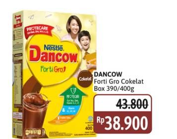 Promo Harga Dancow FortiGro Susu Bubuk Instant Cokelat 400 gr - Alfamidi