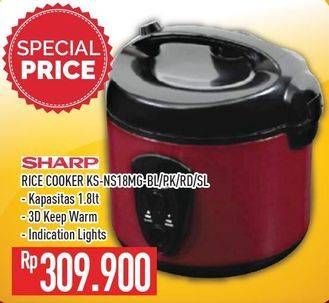 Promo Harga SHARP KS-N18MG | Rice Cooker 1.8ltr  - Hypermart