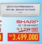 Promo Harga SHARP AH-A9VEY - AC 1PK  - Hypermart