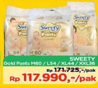 Promo Harga Sweety Gold Pants M60, L54, XL44, XXL36  - TIP TOP