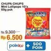 Promo Harga Chupa Chups Lollipop Candy Mini per 10 pcs 6 gr - Indomaret