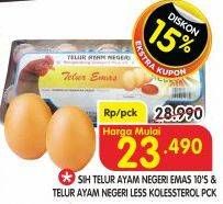 Promo Harga Sih Telur Ayam Negeri Emas/Less Kolesterol  - Superindo