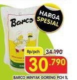 Promo Harga BARCO Minyak Goreng Kelapa 1000 ml - Superindo