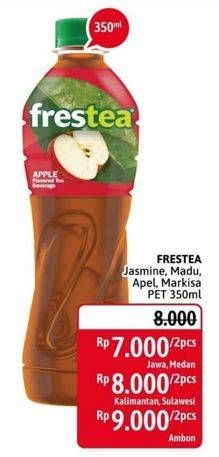 Promo Harga FRESTEA Minuman Teh Original, Green Honey, Apple, Markisa 350 ml - Alfamidi