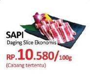 Promo Harga Daging Sapi Slice per 100 gr - Yogya