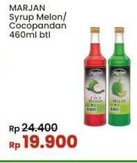 Promo Harga Marjan Syrup Boudoin Cocopandan, Melon 460 ml - Indomaret