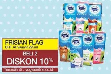 Promo Harga FRISIAN FLAG Susu UHT Purefarm Coconut Delight, Full Cream, Low Fat Chocolate, Low Fat French Vanilla, Low Fat Strawberry, Swiss Chocolate, Strawberry 225 ml - Yogya