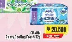 Promo Harga Charm Pantyliner Cooling Fresh Slim, Long Wide 32 pcs - Alfamart