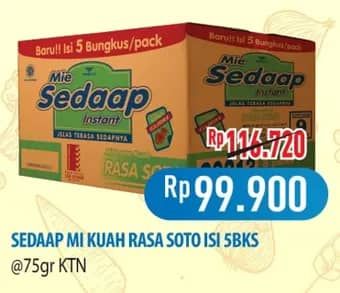 Promo Harga Sedaap Mie Kuah Soto per 40 pcs 75 gr - Hypermart