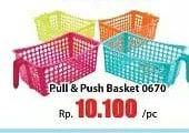 Promo Harga CLARIS Pull N Push Basket 0670  - Hari Hari