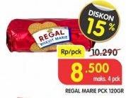 Promo Harga REGAL Marie 120 gr - Superindo