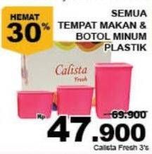Promo Harga CALISTA Fresh Plastik Set per 3 pcs - Giant
