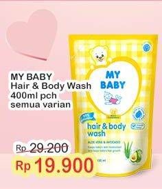 Promo Harga My Baby Hair & Body Wash All Variants 400 ml - Indomaret
