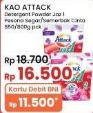 Promo Harga Attack Jaz1 Detergent Powder Semerbak Cinta, Pesona Segar 800 gr - Indomaret