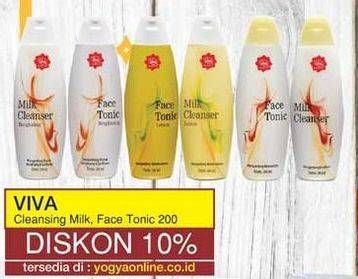 Promo Harga VIVA Milk Cleanser / Face Tonic 200 ml - Yogya